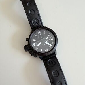 Hard to Find U Boat Flightdeck 7750 / 43mm Black/Black